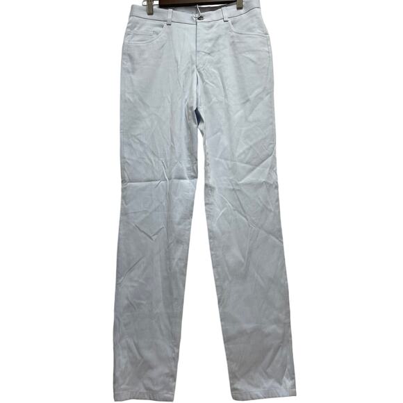 Jack Victor Sage Pinstriped Five Pocket Taper Leg Pants Blue Men's Size 30R NWT - Picture 1 of 8